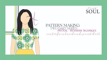 DIY Pattern making - Two Dart Series - Pivot Transfer Technique - Mid Neck and Waistdart