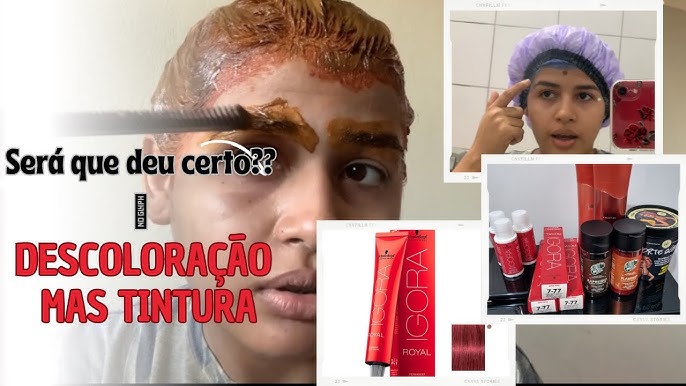 COMO PINTAR O CABELO DE RUIVO SOZINHA  Igora 7.77 🦊 + Glow up ✨ 