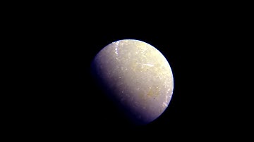 Quartz crystals under a microscope