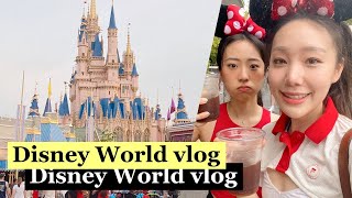 Disney on a Rainy Day🧚🏼‍♀️ matching outfits with my bestie and the firework | Florida Travel vlog