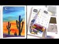 How to Paint a Sunset in Watercolor using Viviva Colorsheets and Viviva Sketchbook