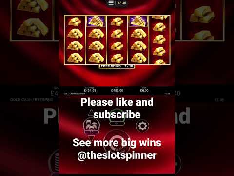 Gold cash free spins hits big over 300x - YouTube