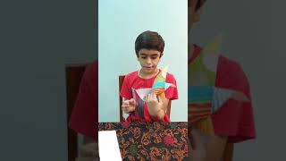 Science experiment making a Pinwheel
