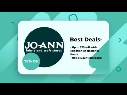 Jo-Ann Fabrics and Crafts Featured Student Discounts & Deals