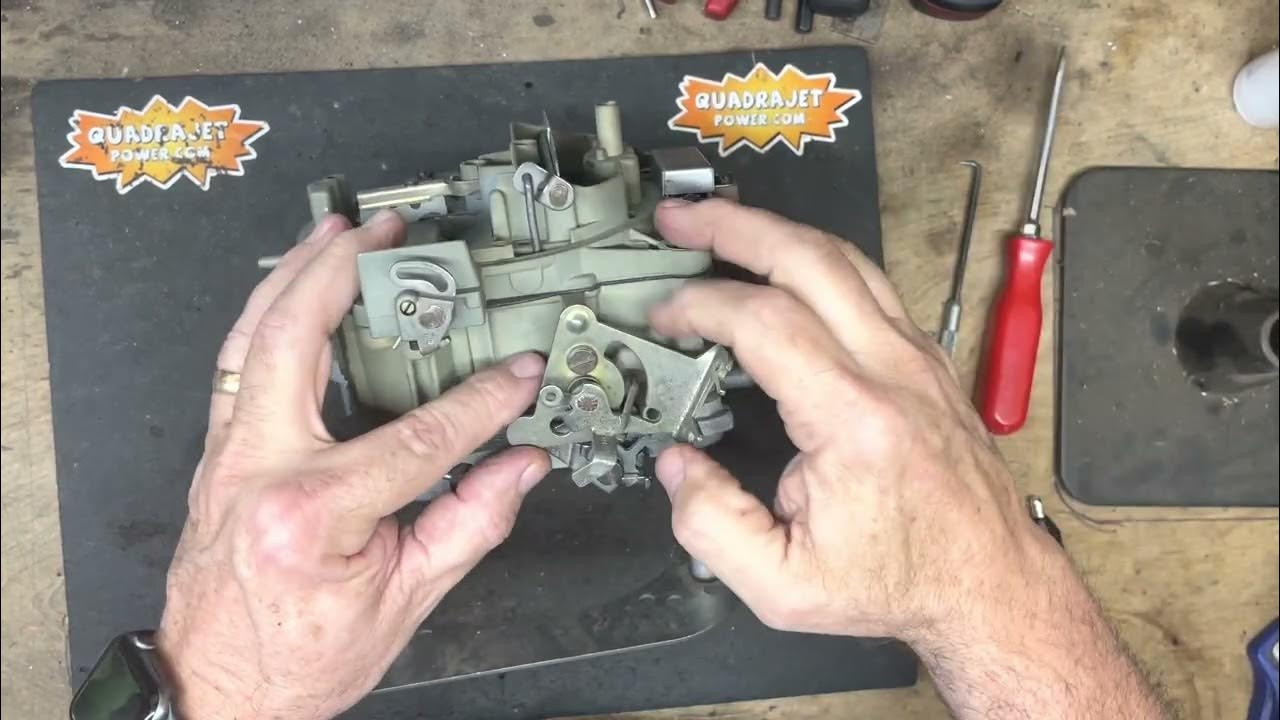 Quadrajet Power How to attach your choke rod when it has disconnected