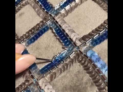 Вышивка с помощью второй иглы Евгении Васильевой / Hand Embroidery with the second needle