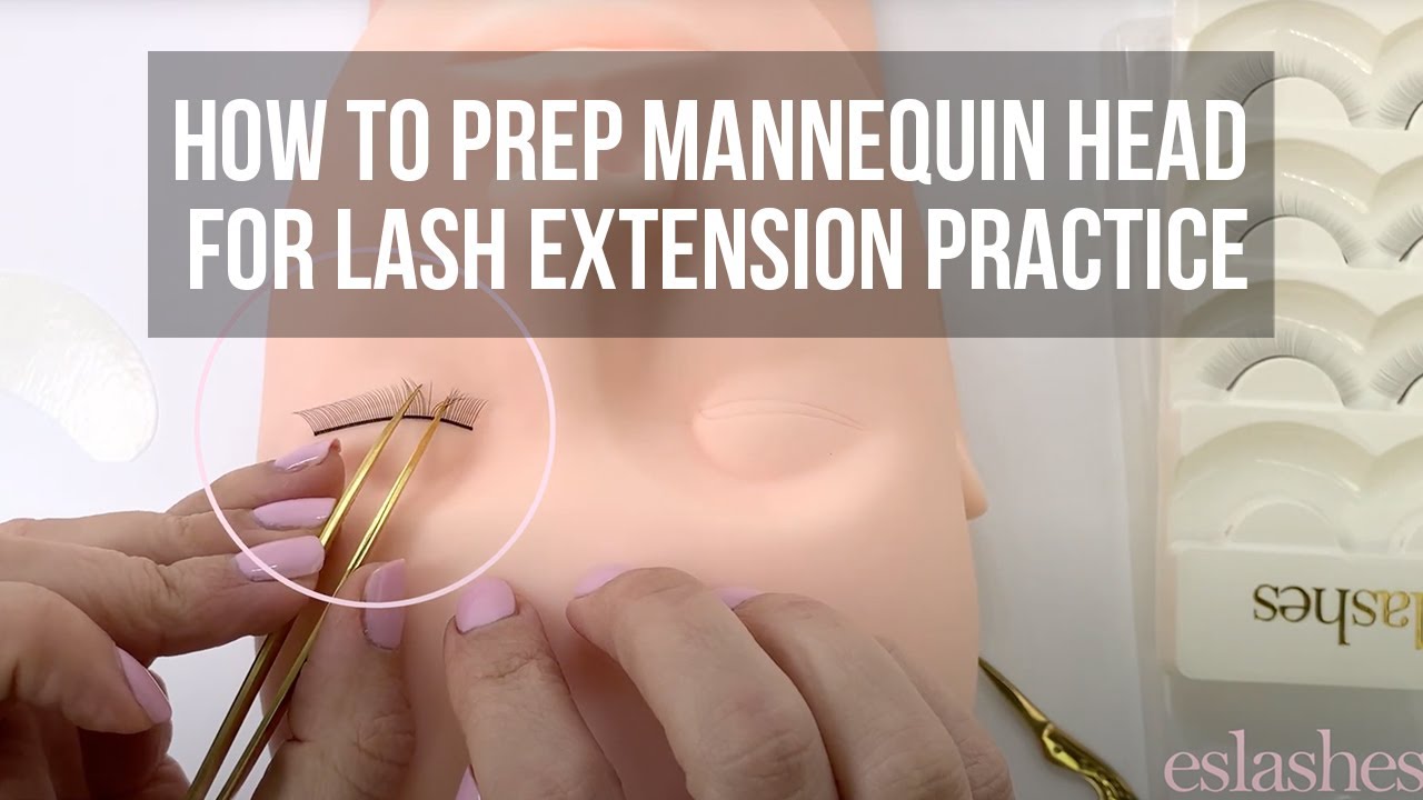 Как подготовить манекен-голову к практике наращивания ресниц