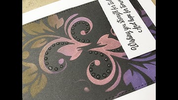 Distress Oxide Inks on Dark Backgrounds (Sympathy Card)