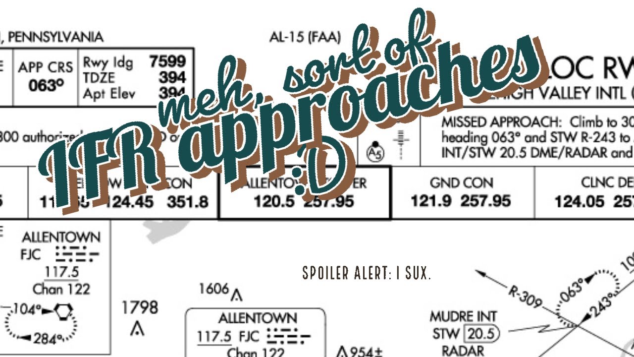 IFR Lesson: ILS and Step Down Approach; Well, I Tried to - YouTube