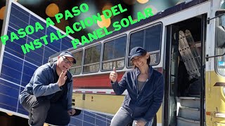 COMO INSTALAR UN PANEL SOLAR EN EL MOTORHOME