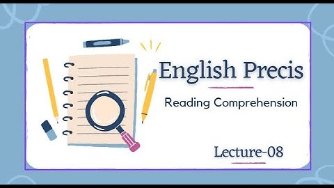 Lecture-8: Reading Comprehension