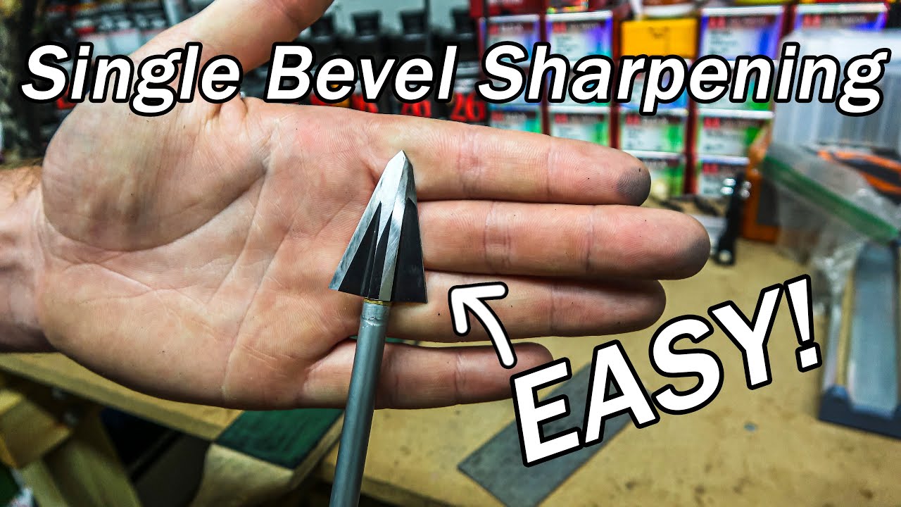 How To Sharpen Single Bevel Broadheads, The Easiest Broadhead to