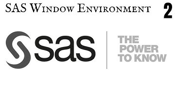SAS windowing environment | SAS | DATA ANALYTICS | SOFTWARE
