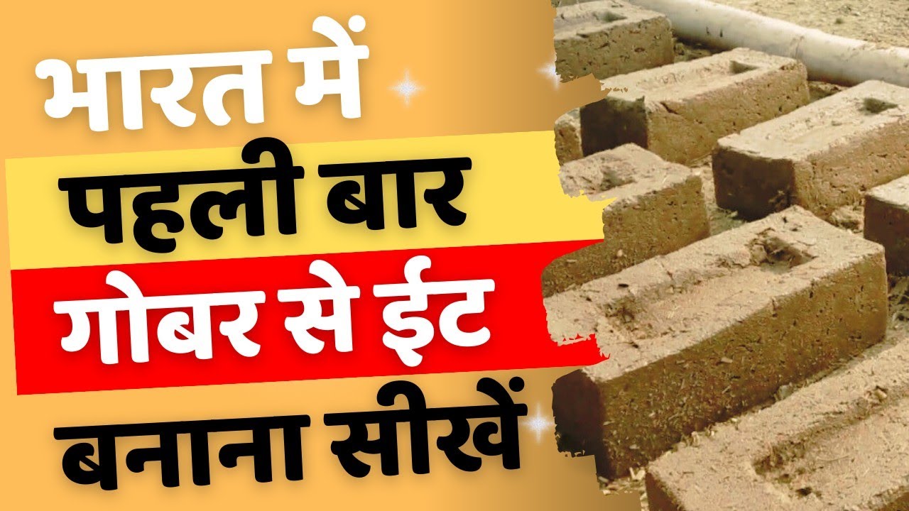 गोबर से ईट बनाना सीखें || गोबर से ईट कैसे बनाएं ||गोबर की ईट से लाखों कमाओ