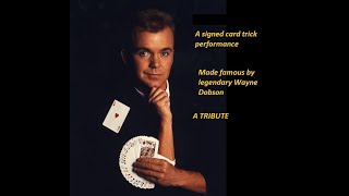 A tribute to Wayne Dobson with a signed card trick he did #magictricks #foolus #Waynedobson