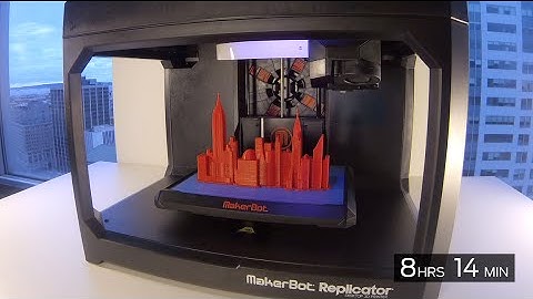 MakerBot Time lapse | NYC Skyline