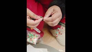 #Christmas #earring Making of jingle bell earrings demo