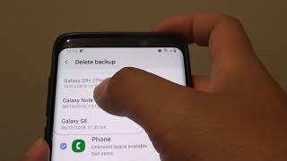 Samsung Galaxy S9: How to Delete Different Backup Version screenshot 3
