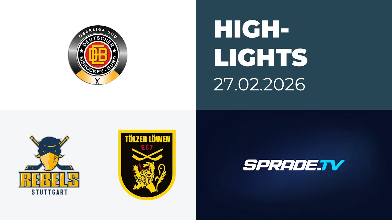 27.02.2026 - Highlights - Stuttgart Rebels vs. Tölzer Löwen