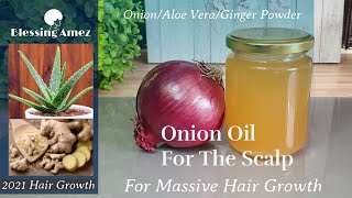 Best Hair Growth Oil 2021/NO SMELL! Onion &amp; Ginger Powder Hair Oil-Your will never stop growing