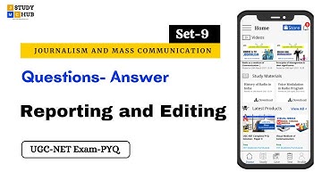 Q & A | Reporting and Editing | Mass Communication| UGC-NET Exam | Medha Shukla | SET- 9 | JMC Q