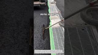 Amazing Asphalt Edge Finishing Process in Japan | Precision Road Construction Work.