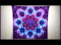 Tie dye  beautiful ice dye mandala tapestry tutorial