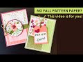How to make Fall cards using any pattern paper (no Fall paper, no problem) #simplecardmaking