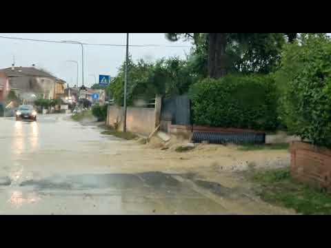 Maltempo: la situazione a Villa Ceccolini a Pesaro