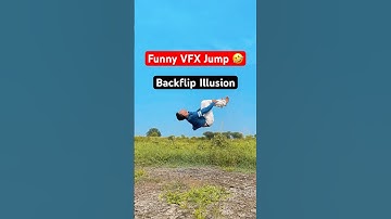 Backflip illusion 🔥 VFX Jump 😱 Nitin Justin #shorts #vfx #backflip #fypage