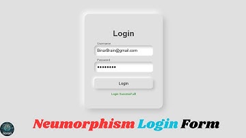 Neumorphism login form Using HTML CSS AND JAVASCRIPT (web developmet project) #webdevelopment