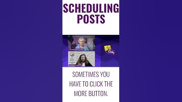 Scheduling Posts