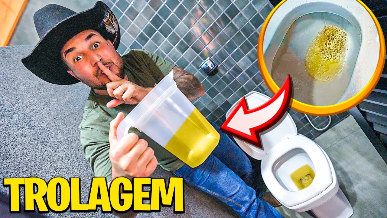 TROLLEI MEUS AMIGOS FAZENDO SUCO DE XIXI !! 🤣