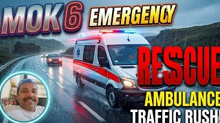 Ambulance Rescue Mission: Heavy Traffic Challenge! 🚑🔥