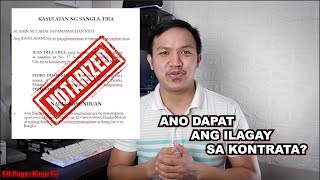 Sanla-Tira Vlog Kontrata - Alamin Ang Mahalagang Detalye Na Dapat Nakalagay 