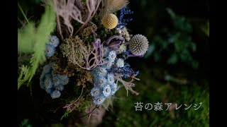 オンラインレッスン 苔の森アレンジ（ドライフラワー） - YouTube