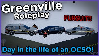 Day in the life of an OCSO! (PURSUIT) | Greenville Roleplay ROBLOX