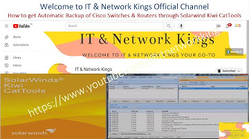 How to get Automictic Backup of Cisco Switches & Routers | How to Configure SolarWind Kiwi CatTools