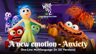 Inside Out 2 - A new emotion - Anxiety | One-Line Multilanguage [Teaser Trailer]