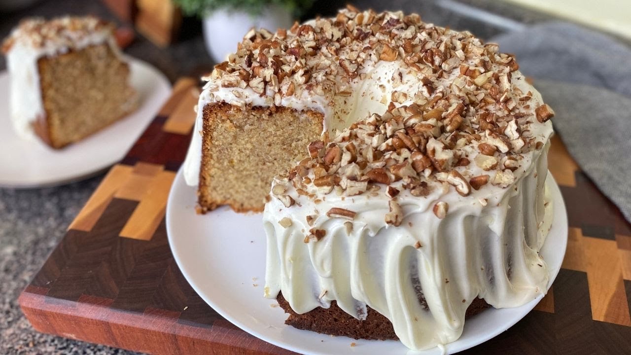 Пирог с орехами пекан и густым сливочным сыром!