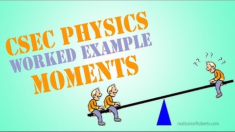 CSEC Physics Worked Example - Moment of a Force | Junior Roberts