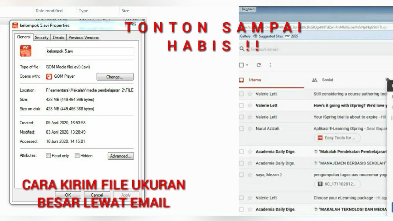 CARA MENGIRIM FILE BERUKURAN BESAR LEWAT EMAIL DENGAN ...