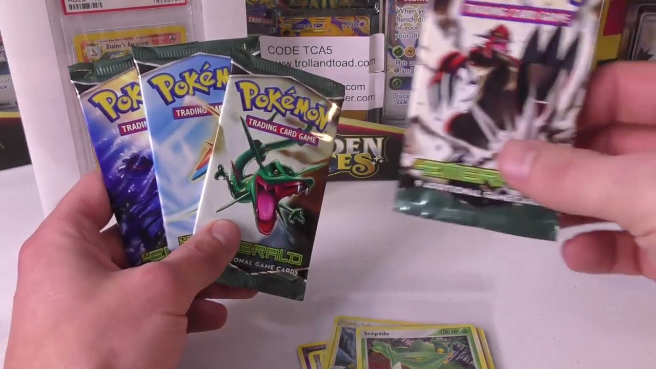 pokemon ex emerald booster pack PokeMon Assorted Cards (ETERNATUS VMAX 6 Jumbo Cards + 50 Cards + 2 Ra –  Gift Palace — Buy Toys Online India main image 1