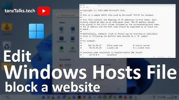 How to edit Hosts file in Windows 11 | Edit hosts file | Block a Domain or a Sub-Domain