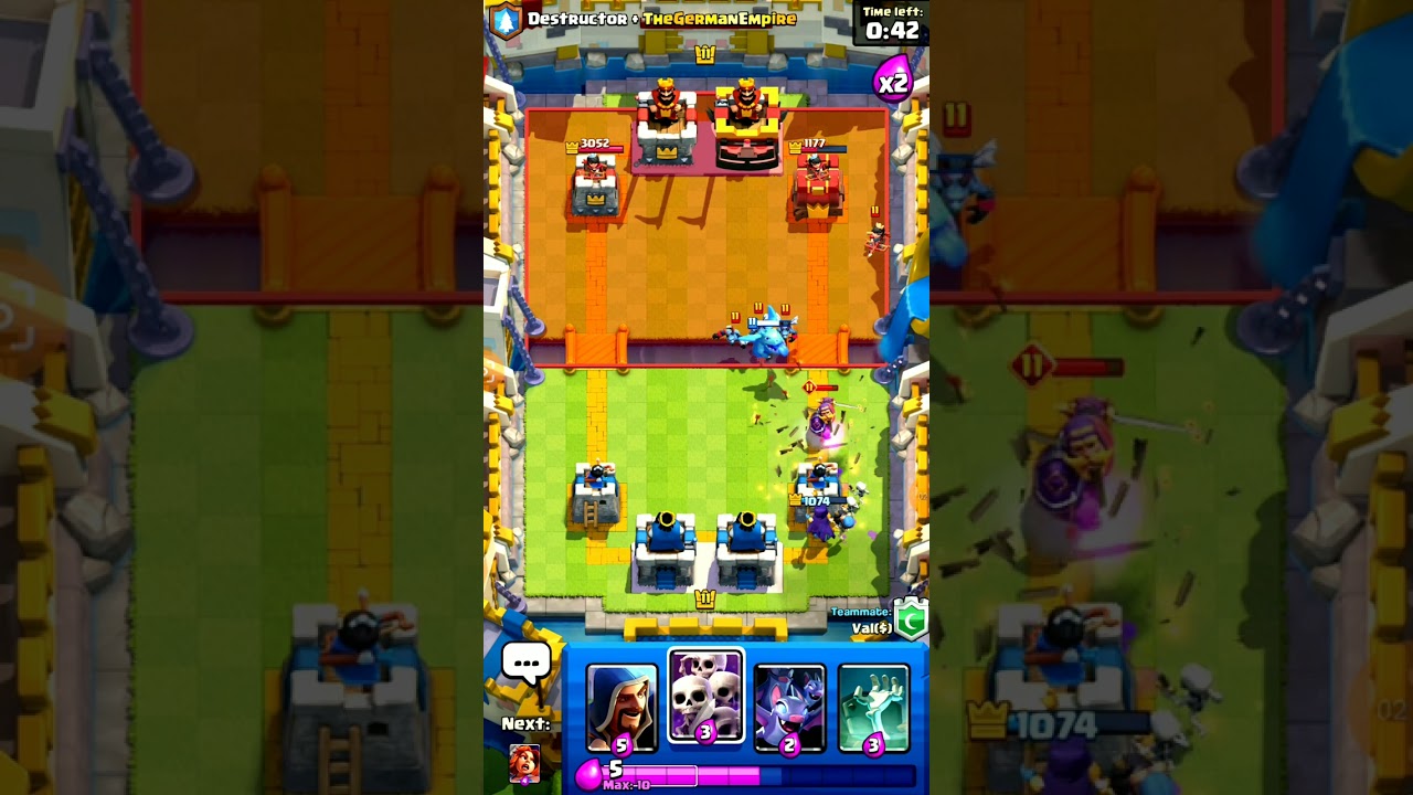 Clash Royale ||  2 vs 2 Powers ||😇