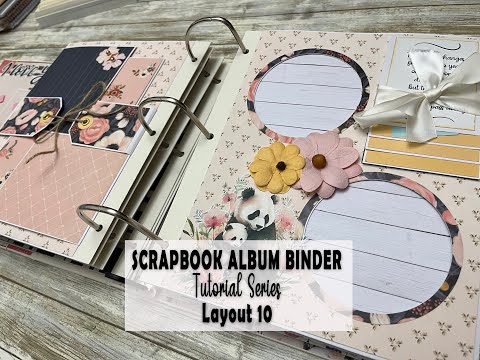 How to scrapbook a Layout for a scrapbook album tutorial video