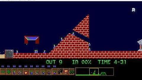 Lemmings Custom Level - The Rescuing Shortcut