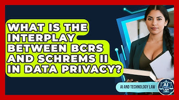 What Is The Interplay Between BCRs And Schrems II In Data Privacy? - AI and Technology Law