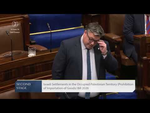 Speaking at the first stage of the Israeli Settlements in the Occupied Palestinian Territory Bill