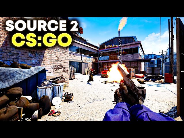 PRIMEIRA GAMEPLAY de CS:GO PORTADO na SOURCE 2 (ficou incrível) 